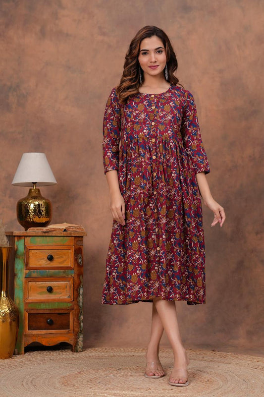 Cotton Long Kurtis