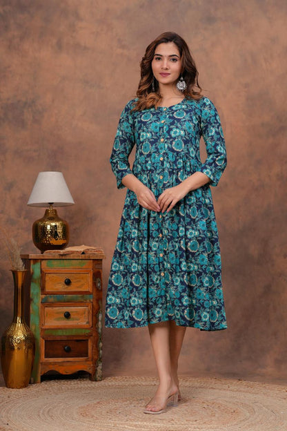 Cotton Long Kurtis