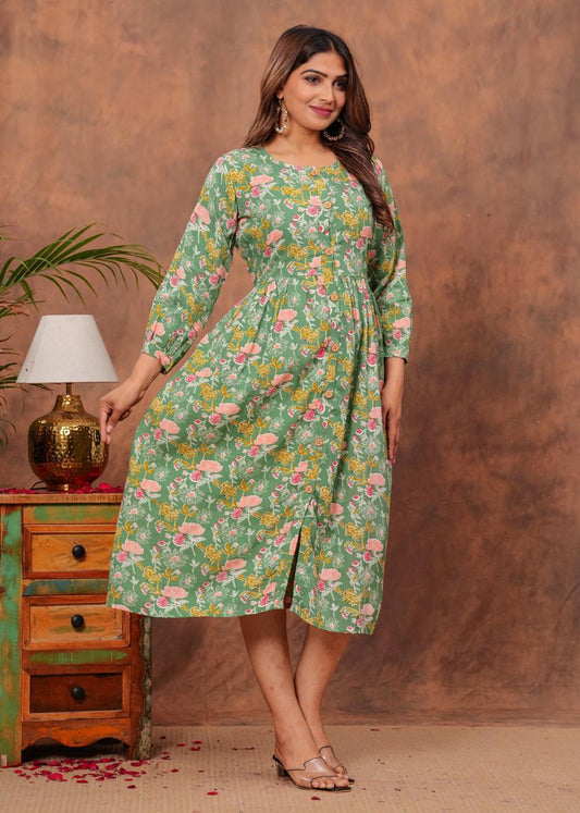 Cotton Long Kurtis