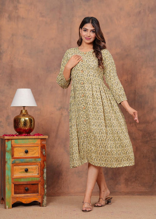 Cotton Long Kurtis