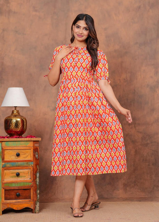 Cotton Long Kurtis