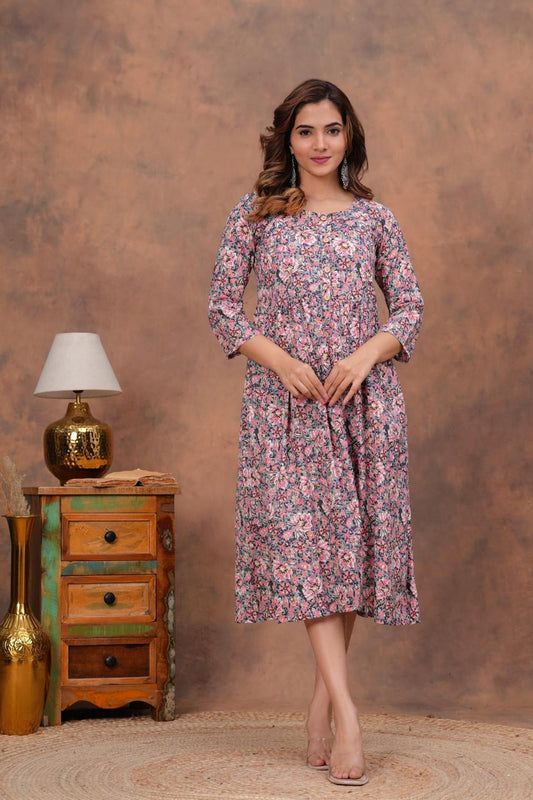 Cotton Long Kurtis