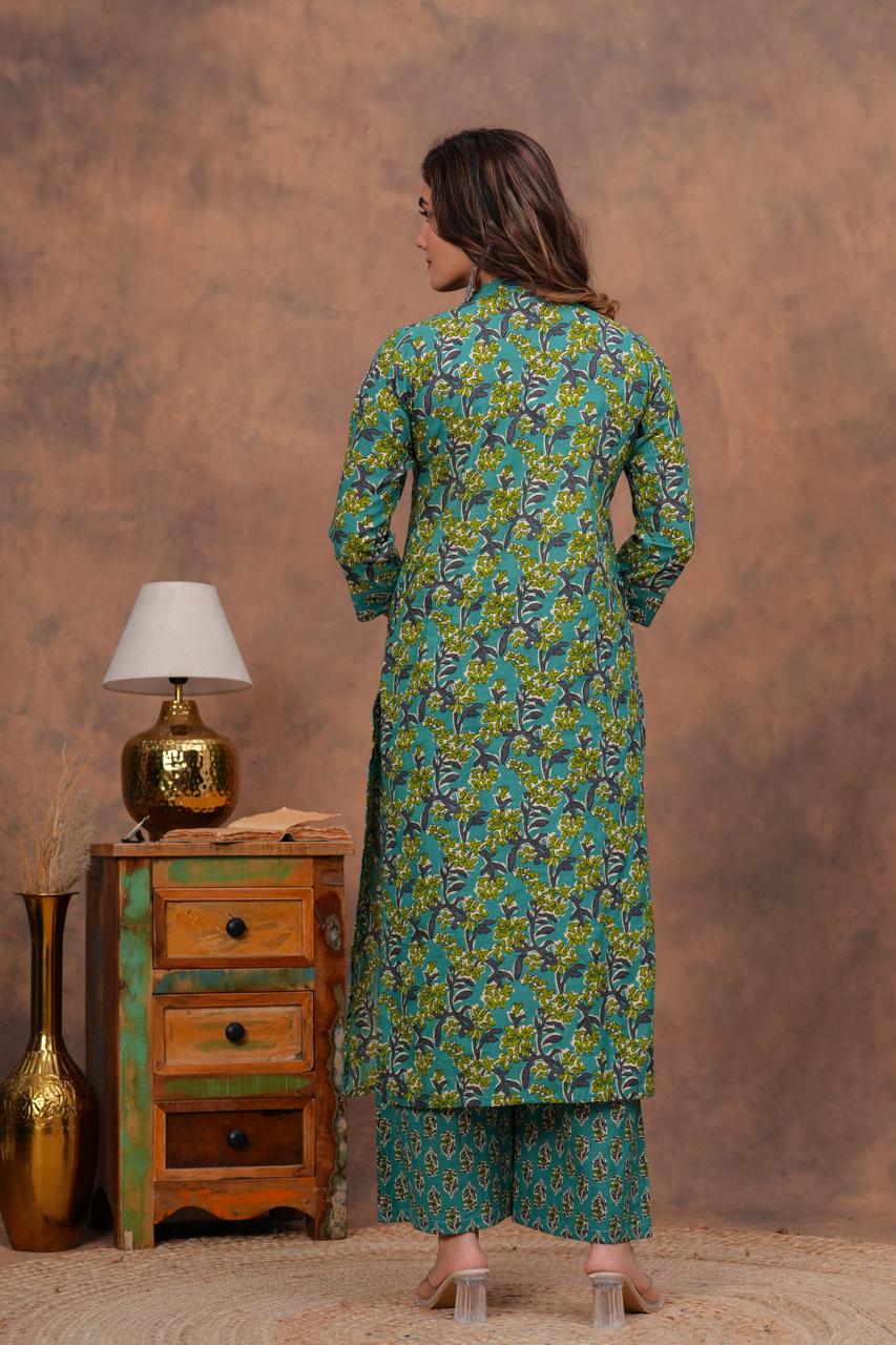 Cotton Kurta With Plazzo