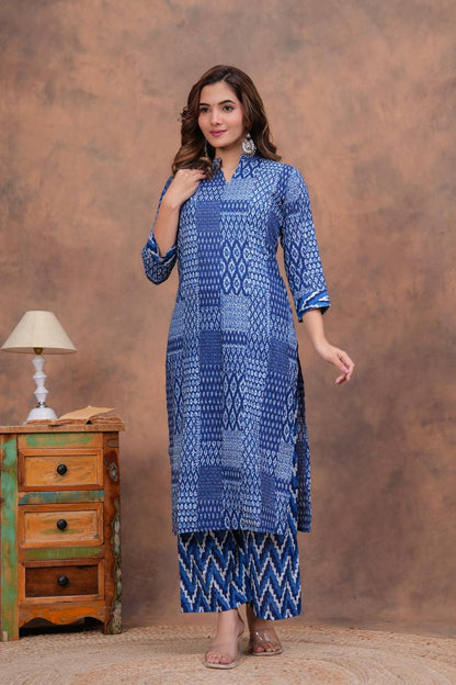 Cotton Kurta With Plazzo