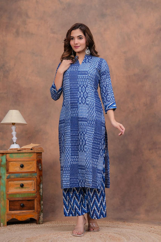 Cotton Kurta With Plazzo