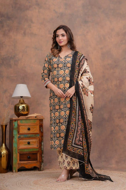 Kurta Set With Cotton Dupatta