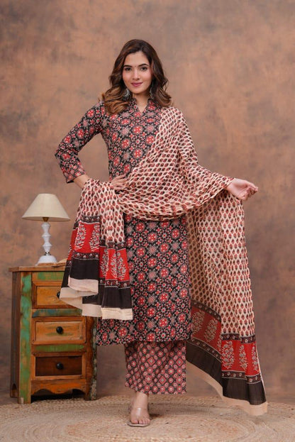 Kurta Set With Cotton Dupatta