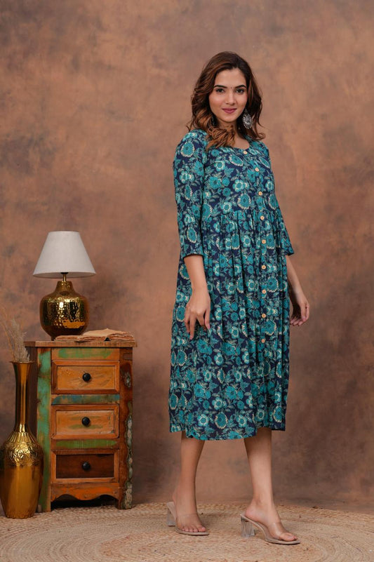 Cotton Long Kurtis