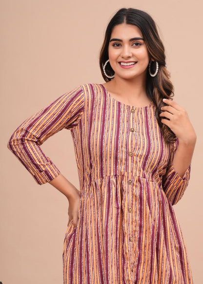 Cotton Long Kurtis